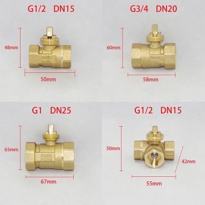 hot【DT】 Motorized 3-Wire Electric Actuator AC220V 3 Ways /2 Way DN15 DN20 DN25 DN32 DN40