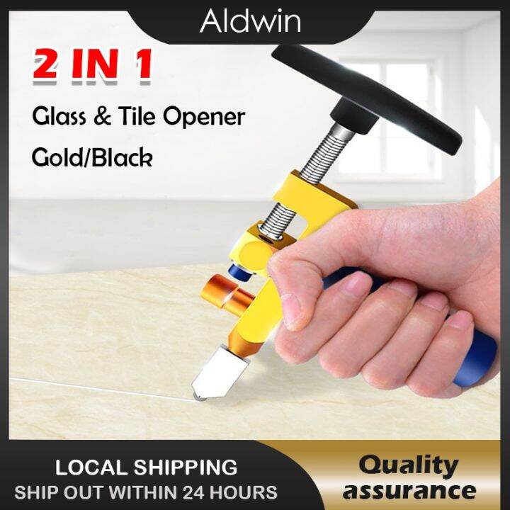 ⚘Professional Glass Cutter for Glass Tile Cutting 2 in 1 Glass Cutter