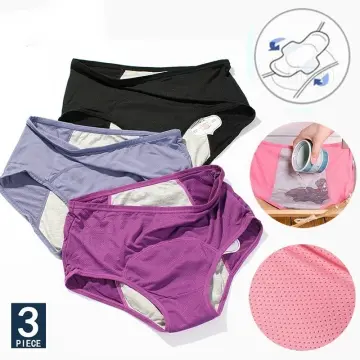 FallSweet 3Pcs /Pack! Women High Waist Panties Comfortable Cotton