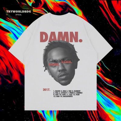 KENDRICK LAMAR DAMN WHITE VINTAGE RAP TEE   T SHIRTS-5XL