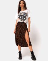 【Feb】 Fashion Floral Skirt Women Summer High Waist Split Beach Casual Midi Skirts Boho Elegant Vacation A Line Skirt Jupe Faldas