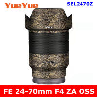 สำหรับ FE 24-70มิลลิเมตร F4 ZA OSS SEL2470Z ป้องกันรอยขีดข่วนกล้องเลนส์สติ๊กเกอร์เสื้อห่อฟิล์มป้องกันร่างกายป้องกันผิวปก