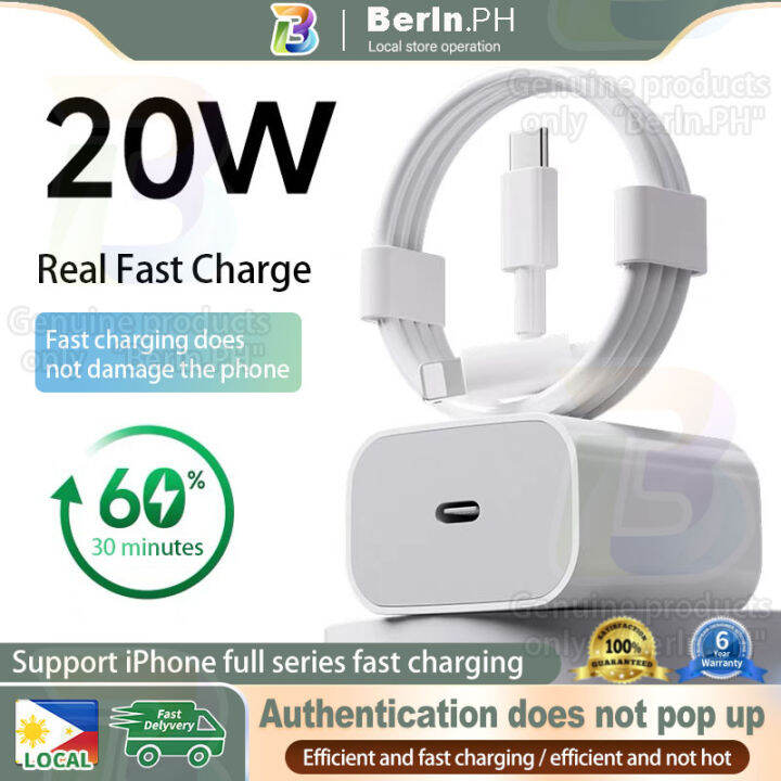 [🇵🇭 Stock&COD] Original PD 20W iPhone Charger Fast Charging Type C to