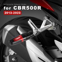 ✈สิ้นจานเลื่อนท่อไอเสียอลูมิเนียม CNC อุปกรณ์เสริม2023 CBR500R มอเตอร์ไซค์สำหรับฮอนด้า CBR500 CBR 500R 500 R 2022 2013-2021 2020