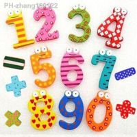 Party Gift Home Decor Multicolor Wooden Fridge Magnet Educational Toy Symbol Alphabet Numbers Cartoon Baby Kid