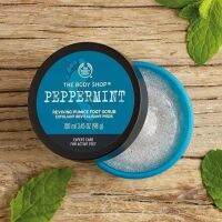 The Body Shop Peppermint  Reviving Pumice Foot Scrub เจลขัดเท้า ช่วยขจัดผิวแห้งกร้านบริเวณฝ่าเท้า ให้คุณเผยผิวเท้าสะอาด นุ่มละมุน เรียบเนียน กลิ่นหอมสดชื่น