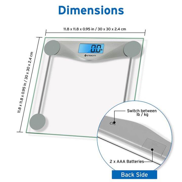 พร้อมส่ง-etekcity-digital-body-weight-scale-เครื่องชั่งน้ำหนัก-ตาชั่งดิจิตอล-ที่ชั่ง-ตาชั่ง-เครื่องชั่งน้ำหนักดิจิตอล-ที่ชั่ง