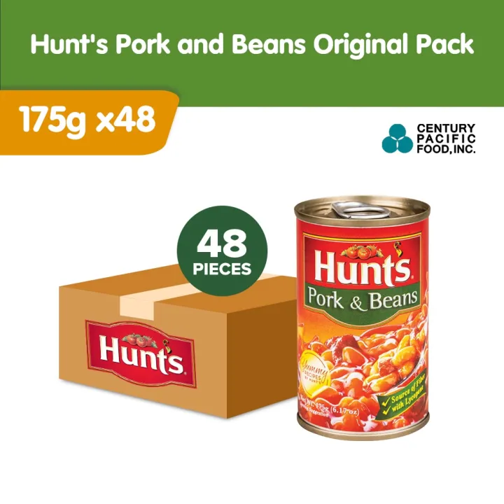 Hunt's Pork and Beans Original 175g Pack of 48 Lazada PH
