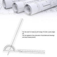 เครื่องวัดความสูงด้วยนิ้วโปร่งใสไม้บรรทัดโปรแทรคเตอร์วัดมุมสำหรับช่วงข้อต่อ