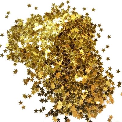 【CC】 10g/Box 3mm Glitter Star Table Sprinkles Birthday Wedding Decoration Gold Supplies