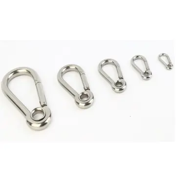 304 Stainless Steel Heavy Duty Carabiner Spring Snap Hook Clip M4 M5 M6 M8  M10