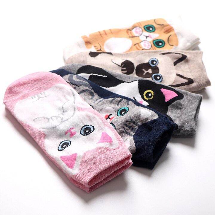 kawaii-women-short-socks-funny-cute-cartoon-animal-cat-dog-fox-panda-rait-high-quality-cotton-harajuku-casual-ankle-socks-sox