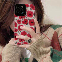 เคสโทรศัพท์เป็นคู่หนังลายดอกไม้สีน้ำมัน,สำหรับ iPhone 14/12/11 Pro Max 12 13 Mini 6 6S 7 8 Plus X XR XS Max กรอบหลังนิ่มกันกระแทกเคสโทรศัพท์แบบสร้างสรรค์พร้อมเลนส์กล้องคลุมทั้งหมดฝาครอบป้องกัน