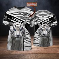 2023 new arrive- xzx180305   PLstar Cosmos Animal Tiger Personalized Name 3D Printed Summer Menâ€˜s T-shirt Harajuku Casual Unisex Short-Sleeve tops DW75