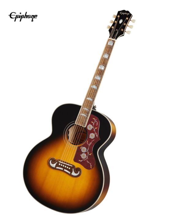 epiphone-inspired-by-gibson-j-200-กีตาร์โปร่งไฟฟ้า-ทรงจัมโบ้-all-solid-ทั้งตัว-ไม้หน้า-spruce-ไม้ข้าง-หลัง-maple-คอไม้-maple-ปิ๊กอัพ-fishman