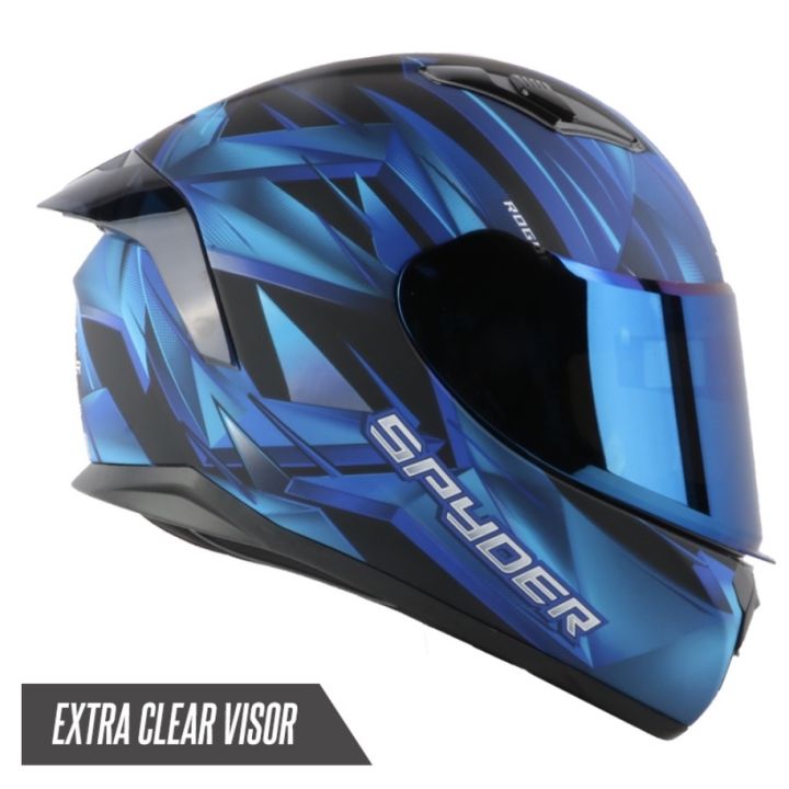 Spyder Full-Face Helmet ROGUE GD Series 4 (FREE CLEAR VISOR) motorcycle ...