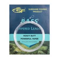 SF 3PCS Bass Tapered Leader  Pre-Tied Loop Heavy Butt Fly Fishing Line High Knot Strength Clear Nylon for Bass/Large Flies 9FT