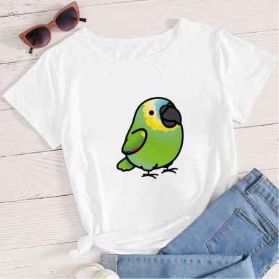 Shirt Watercolor Parrot Birds Tshirts Tees Vintage Funny Basic Tshirt 100% cotton T-shirt