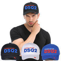 DSQ2หมวกจดหมายผ้าฝ้ายผู้ชายสุภาพสตรีหมวกเบสบอลหมวกยอดแหลมตกแต่ง T Rucker Cap S Napback กลางแจ้งพ่อหมวก