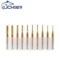 10pcs Set PCB Router Bits 0.8-3.175mm คาร์ไบด์ข้าวโพดมิลลิ่งคัตเตอร์ก้าน 3.175mm End Mill สําหรับเครื่อง PCB Milling เครื่องมือ