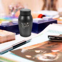 Zecetim สแตนเลส Pet Urn กล่องหน่วยความจำ Urn Pet Ashes Urn Small Keepsake Urn