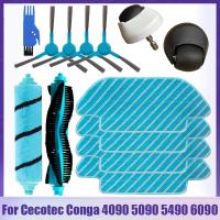 For Cecotec Conga 4090 4490 4690 5090 5490 6090 Robot Vacuum Cleaner Side / Soft Roller Brush Mop Cloth Rags Wheel Accessories (hot sell)Ella Buckle