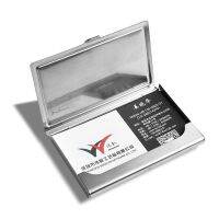 Pocket Stainless Steel amp; Metal Business Card Holder Case ID Credit Wallet Silver