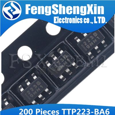 200pcs/lot TTP223-BA6 223B Capacitive touch keys patch chip SOT-23 TTP223 BA6