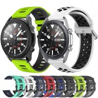 Tali Silikon untuk Samsung Galaxy Watch 3 4 5 Gear S3 Amazfit GTR Jam Tangan Olahraga Gelang Pengganti untuk Huawei Watch GT2/3 Pro