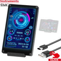 Instruments 3.5นิ้ว IPS LCD Monitor แสดงผลคอมพิวเตอร์ Monitor CPU GPU Monitoring Sub-Screen Support Raspberry Pi Wins Linux System