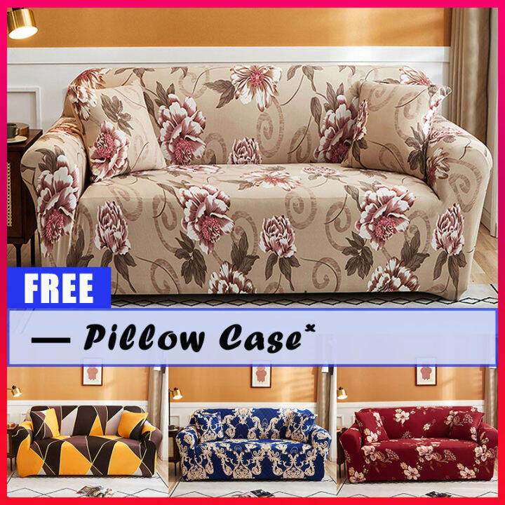 Sofa Cover 1/2/3/4 Seater L Shape AllInclusive Flexibility Sarung