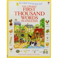 Usborne first thousand words in English childrens theme word book full color illustrations English Enlightenment cognition Book vivid and interesting 1000 words English original imported childrens book