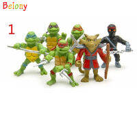 Belony 6ชิ้น/ล็อตนินจาวัยรุ่นกลายพันธุ์เต่า TMNT หุ่นขนาดเล็ก Action Figures ของเล่น Juguetes 1998ชุด