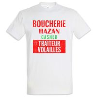 T-shirt เสื้อยืด พิมพ์ลายโลโก้ Boucherie Hazan Firmen Firma สําหรับผู้ชายS-5XL  Z4HR