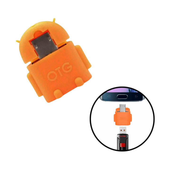 Android robot micro USB OTG connector/Micro USB OTG converter for