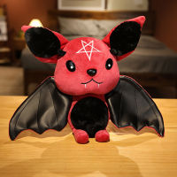 Red Vampire Bat Plush Toy Dark Series Pentacle Moon Bat Doll Stuffed Gothic Rock Style Bag Halloween Plush Kids Toy Home Decor