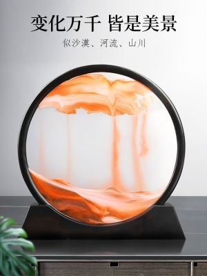 ❀☸ Quicksand painting furnishing articles 3 d dynamic unzip the hourglass creative arts living room office desktop decoration gifts