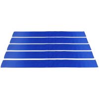 Set of 5 Navy Blue Satin Table Runner 12X108 Inch Party Table Runner for Wedding Banquet Decoration