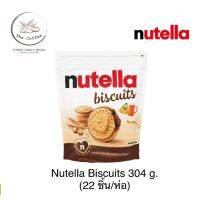 Nutella Biscuits 304 กรัม(g.) T22 คุ้กกี้สอดไส้ ช๊อคโกแลตนูเทลล่า มี 22ชิ้น/ห่อ BBE:12/23