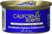 California Consoles &amp; Organizers Scents Spillproof Organic Air Freshener, Newport New Car, 1.5 Ounce Canister (Pack of 4)