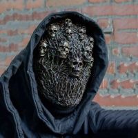 Doomsday Skull Cyberpunk Mask Horror Full Face Latex Mask For Halloween Cool Steampunk Cosplay Mascara For Men Skull Mask Horror
