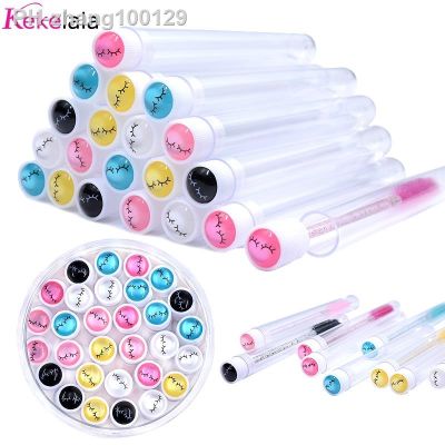 ﺴ✥ Kekelala 20Pcs Colorful Reusable Eyelash Mascara Wand Tube Bulk Empty Eye Lash Brushes Bottle Wholesale Spoolie Container