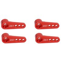 4Pcs 25T Steering Servo Arm Kits Metal Parts for Hsp Hpi Wltoys Himoto Redcat Traxxas Axial