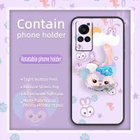 Cover TPU Phone Case For VIVO X60 Shockproof Original Cartoon Soft Case glisten phone stand holder armor case cartoon