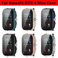 BLUESN PC ฝาครอบป้องกันสำหรับ Amazfit GTS 4 Mini GTS 3ตัวป้องกันหน้าจอแบบเต็มเคสฟิล์มสำหรับ Amazfit GTS4 Mini นาฬิกาเคสป้องกัน