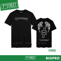 เสื้อยืด 7th Street แนวสตรีท รุ่น Strong wing (ดำ) STR002 ของแท้