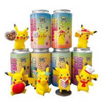 【LZ】✁﹉℡  Pokémon Pikachu Pen Recipiente Action Figure Anime Modelo dos desenhos animados Bonecas de carro Brinquedo 6 Estilos