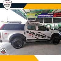 สติ๊กเกอร์แต่งรถ โลโก้ เชฟโรเลตโคโลราโด Chevrolet Colorado รหัส D3 ประดับรถยนต์ ของแต่งรถ สำหรับรถกระบะ (1 ชุด 2 ข้าง) เลือกสีได้