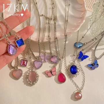Anime Jewelry Key Necklace heart Necklace Japanese Anime - Etsy | Anime  jewelry, Friend necklaces, Moon necklace