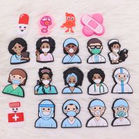 New Style 1Pcs PVC Nurse Medicine Slippers Shoe Charms Accessories Man Woman Shoe Buckle For DIY Bracelet Croc Jibz